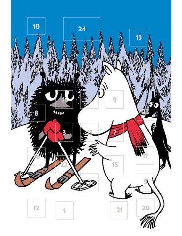 Moomin, Advent Calendar Card, Moomintroll & Stinky
