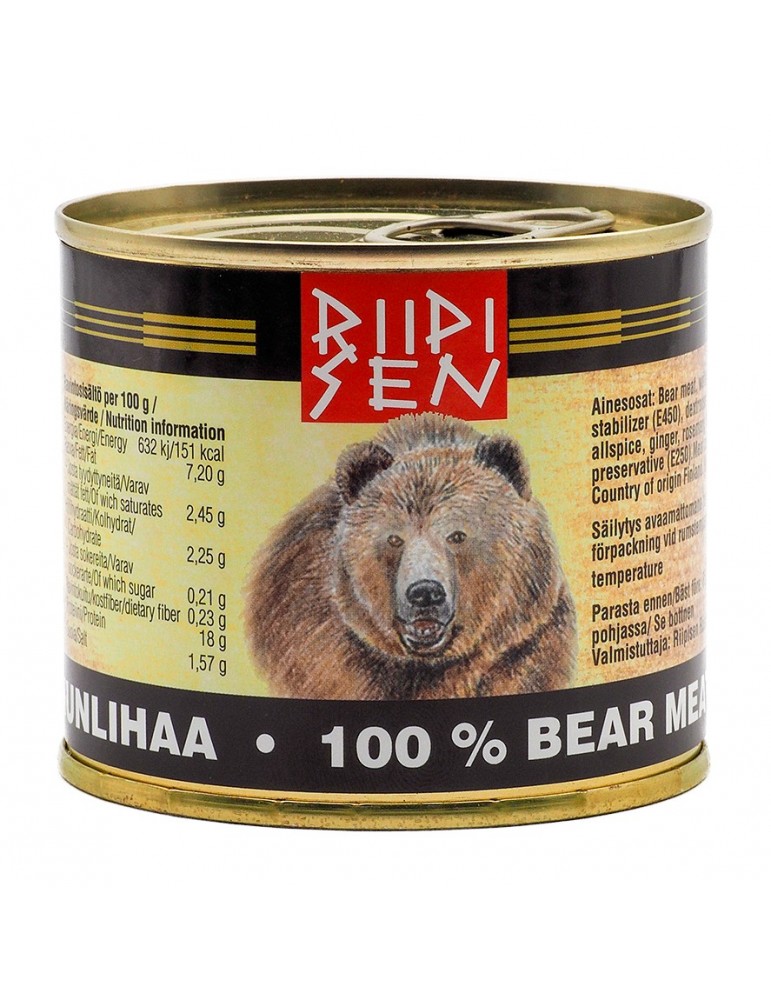 Riipisen, Karhunliha, 100% Bärenfleisch 210g